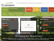 Tablet Screenshot of claremontnh.com